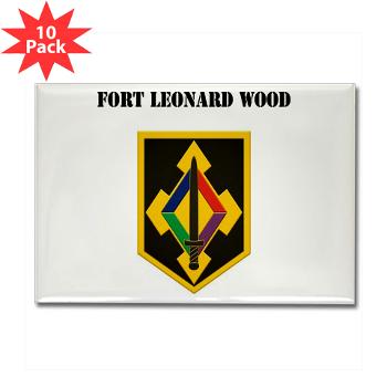 FLeonardWood - M01 - 01 - Fort Leonard Wood with Text - Rectangle Magnet (10 pack) - Click Image to Close