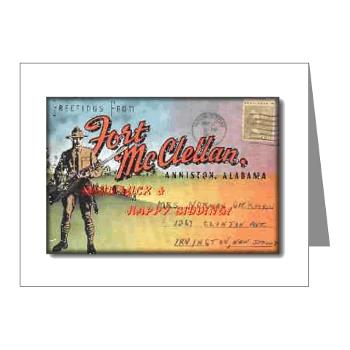FMcClellan - M01 - 02 - Fort McClellan - Note Cards (Pk of 20)