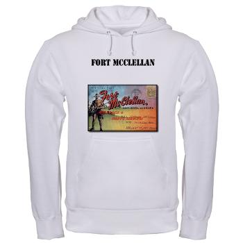 FMcClellan - A01 - 03 - Fort McClellan with Text - Hooded Sweatshirt