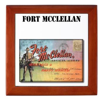 FMcClellan - M01 - 03 - Fort McClellan with Text - Keepsake Box