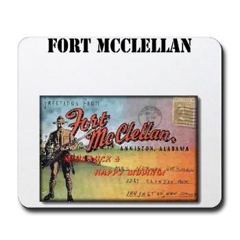 FMcClellan - M01 - 03 - Fort McClellan with Text - Mousepad