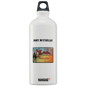 FMcClellan - M01 - 03 - Fort McClellan with Text - Sigg Water Bottle 1.0L