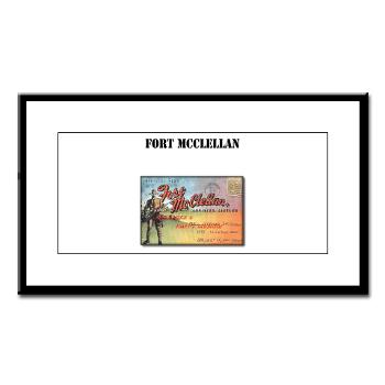 FMcClellan - M01 - 02 - Fort McClellan with Text - Small Framed Print