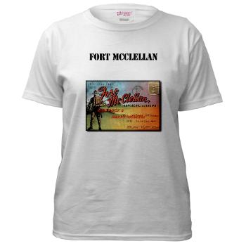 FMcClellan - A01 - 04 - Fort McClellan with Text - Women's T-Shirt