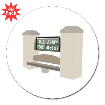 FMcCoy - M01 - 01 - Fort McCoy - 3" Lapel Sticker (48 pk) - Click Image to Close