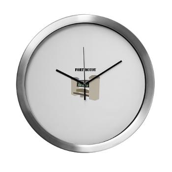 FMcCoy - M01 - 03 - Fort McCoy with Text - Modern Wall Clock