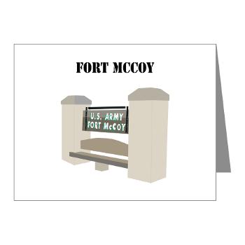 FMcCoy - M01 - 02 - Fort McCoy with Text - Note Cards (Pk of 20)