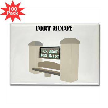 FMcCoy - M01 - 01 - Fort McCoy with Text - Rectangle Magnet (100 pack)