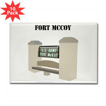 FMcCoy - M01 - 01 - Fort McCoy with Text - Rectangle Magnet (10 pack)
