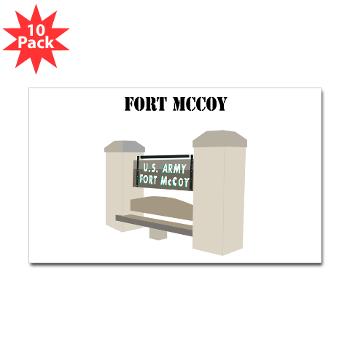 FMcCoy - M01 - 01 - Fort McCoy with Text - Sticker (Rectangle 10 pk)