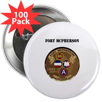 FMcPherson - M01 - 01 - Fort McPherson with Text - 2.25" Button (100 pack)