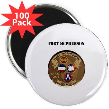 FMcPherson - M01 - 01 - Fort McPherson with Text - 2.25" Magnet (100 pack)