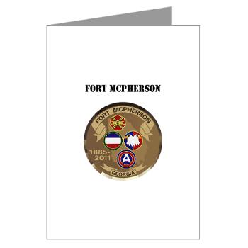 FMcPherson - M01 - 02 - Fort McPherson with Text - Greeting Cards (Pk of 10)