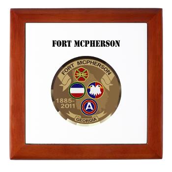 FMcPherson - M01 - 03 - Fort McPherson with Text - Keepsake Box