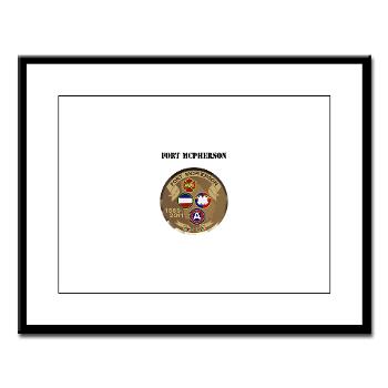 FMcPherson - M01 - 02 - Fort McPherson with Text - Large Framed Print - Click Image to Close