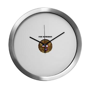 FMcPherson - M01 - 03 - Fort McPherson with Text - Modern Wall Clock - Click Image to Close