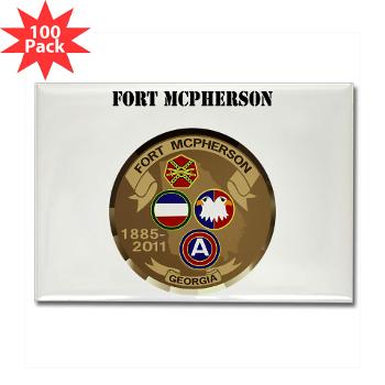 FMcPherson - M01 - 01 - Fort McPherson with Text - Rectangle Magnet (100 pack)