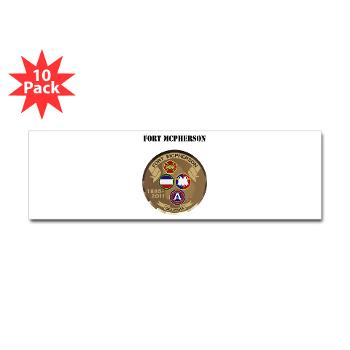 FMcPherson - M01 - 01 - Fort McPherson with Text - Sticker (Bumper 10 pk)
