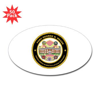 FMeade - M01 - 01 - Fort Meade - Sticker (Oval 50 pk) - Click Image to Close