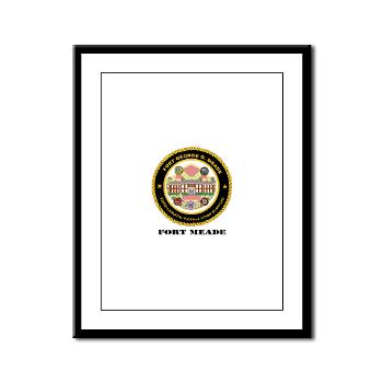 FMeade - M01 - 02 - Fort Meade with Text - Framed Panel Print