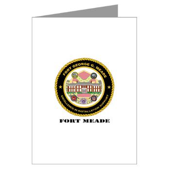 FMeade - M01 - 02 - Fort Meade with Text - Greeting Cards (Pk of 20) - Click Image to Close