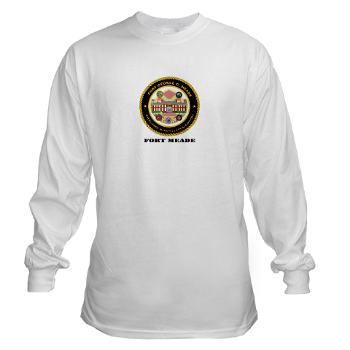 FMeade - A01 - 03 - Fort Meade with Text - Long Sleeve T-Shirt