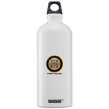FMeade - M01 - 03 - Fort Meade with Text - Sigg Water Bottle 1.0L
