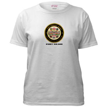 FMeade - A01 - 04 - Fort Meade with Text - Women's T-Shirt