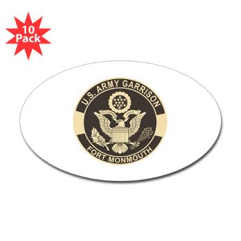 FMonmouth - M01 - 01 - Fort Monmouth - Sticker (Oval 10 pk)