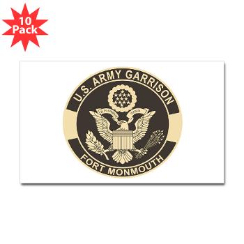 FMonmouth - M01 - 01 - Fort Monmouth - Sticker (Rectangle 10 pk)