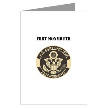 FMonmouth - M01 - 02 - Fort Monmouth with Text - Greeting Cards (Pk of 10)