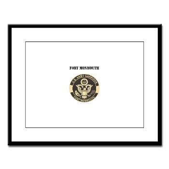 FMonmouth - M01 - 02 - Fort Monmouth with Text - Large Framed Print