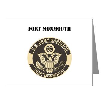 FMonmouth - M01 - 02 - Fort Monmouth with Text - Note Cards (Pk of 20)