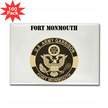 FMonmouth - M01 - 01 - Fort Monmouth with Text - Rectangle Magnet (100 pack)