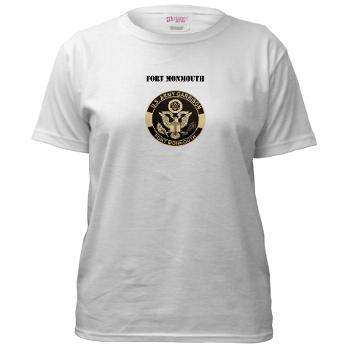 FMonmouth - A01 - 04 - Fort Monmouth with Text - Women's T-Shirt