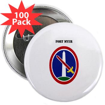 FMyer - M01 - 01 - Fort Myer with Text - 2.25" Button (100 pack)