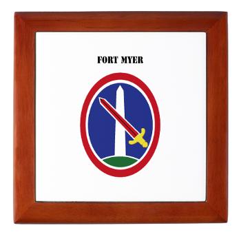 FMyer - M01 - 03 - Fort Myer with Text - Keepsake Box - Click Image to Close
