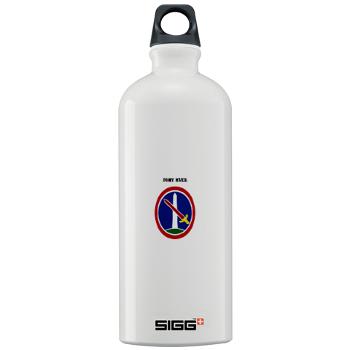 FMyer - M01 - 03 - Fort Myer with Text - Sigg Water Bottle 1.0L
