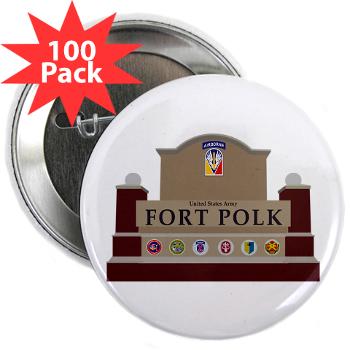 FPolk - M01 - 01 - Fort Polk - 2.25" Button (100 pack)