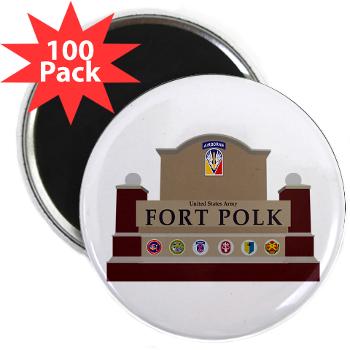 FPolk - M01 - 01 - Fort Polk - 2.25" Magnet (100 pack)