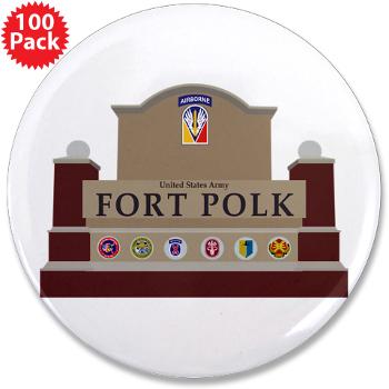 FPolk - M01 - 01 - Fort Polk - 3.5" Button (100 pack)
