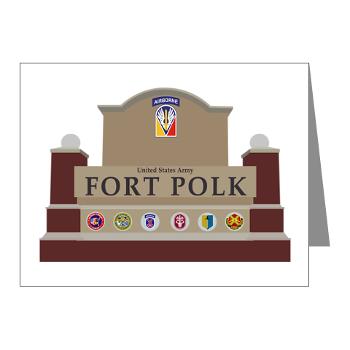 FPolk - M01 - 02 - Fort Polk - Note Cards (Pk of 20)
