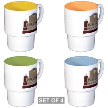FPolk - M01 - 03 - Fort Polk - Stackable Mug Set (4 mugs) - Click Image to Close