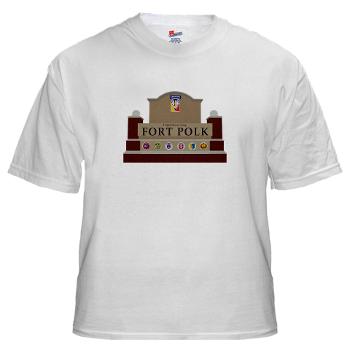 FPolk - A01 - 04 - Fort Polk - White t-Shirt - Click Image to Close