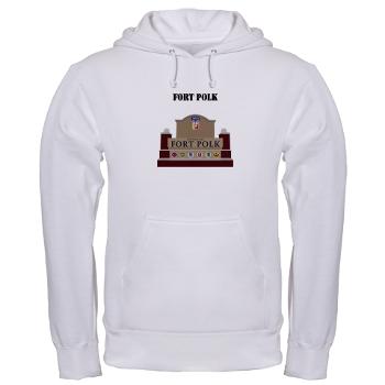 FPolk - A01 - 03 - Fort Polk with Text - Hooded Sweatshirt - Click Image to Close