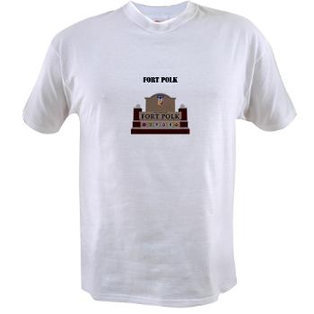 FPolk - A01 - 04 - Fort Polk with Text - Value T-shirt - Click Image to Close