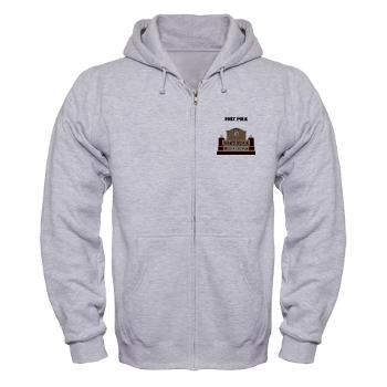 FPolk - A01 - 03 - Fort Polk with Text - Zip Hoodie