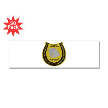 FRB - M01 - 01 - DUI - Fresno Recruiting Battalion "Mustangs" - Sticker (Bumper 50 pk) - Click Image to Close