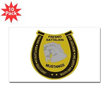 FRB - M01 - 01 - DUI - Fresno Recruiting Battalion "Mustangs" - Sticker (Rectangle 50 pk) - Click Image to Close