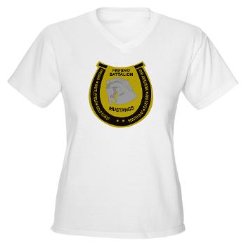 FRB - A01 - 04 - DUI - Fresno Recruiting Battalion "Mustangs" - Women's V-Neck T-Shirt - Click Image to Close